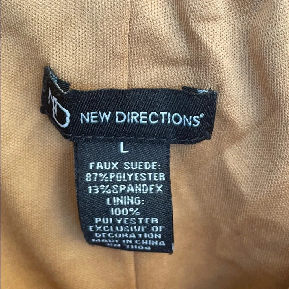 Faux Suede Skirt size Large - Picture 3 of 4